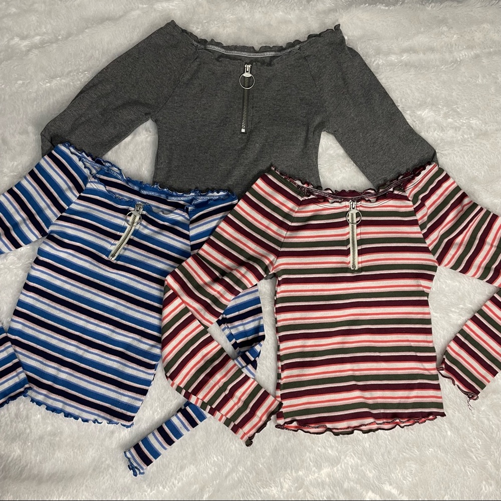 Justice Girl’s Long Sleeves Top 3pc